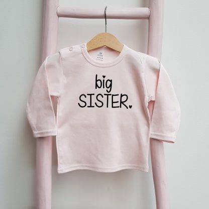 tshirt roze big sister zus broer
