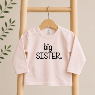 Productfoto Tshirt Big Sister licht roze